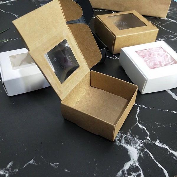 gift wrap 30pcs foldable paper box kraft with pvc window black craft wedding favors and gifts candy packing cardboard boxes package
gift wrap 30pcs foldable paper box kraft with pvc window black craft wedding favors and gifts candy packing cardboard boxes package