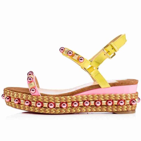summer sandals women flats wedge sandal red bottom studded heels cataconico 60mm patent leather sandalies wedges version dolly flat shoes, Black
summer sandals women flats wedge sandal red bottom studded heels cataconico 60mm patent leather sandalies wedges version dolly flat shoes, Black