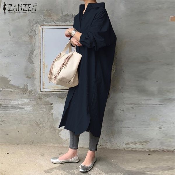 zanzea autumn sundress fashion women long shirt dress casual loose work ol dresses elegant lapel neck long sleeve solid vestido, Black;gray
zanzea autumn sundress fashion women long shirt dress casual loose work ol dresses elegant lapel neck long sleeve solid vestido, Black;gray