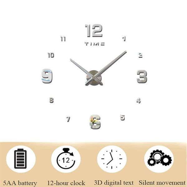 wall clocks 3d diy big decorative clock quartz kitchen acrylic mirror stickers oversize home letter decor
wall clocks 3d diy big decorative clock quartz kitchen acrylic mirror stickers oversize home letter decor