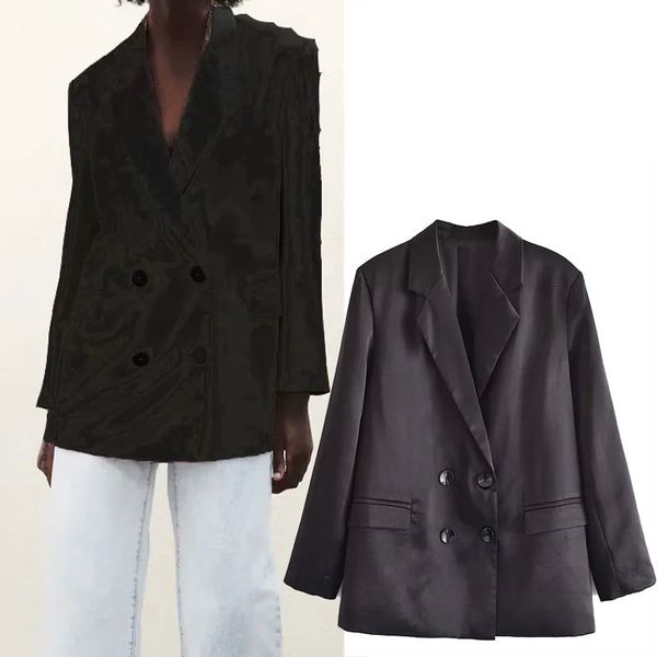 women's suits & blazers za woman blazer vintage long sleeve, jacket with fake female pocket clothing 77hb, White;black
women's suits & blazers za woman blazer vintage long sleeve, jacket with fake female pocket clothing 77hb, White;black