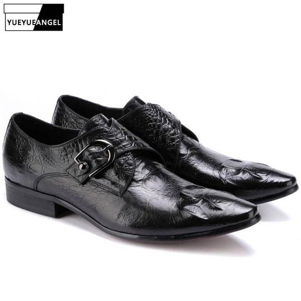 fashion buckle mens formal shoes male dress slip on pointed toe genuine leather brand black
fashion buckle mens formal shoes male dress slip on pointed toe genuine leather brand black