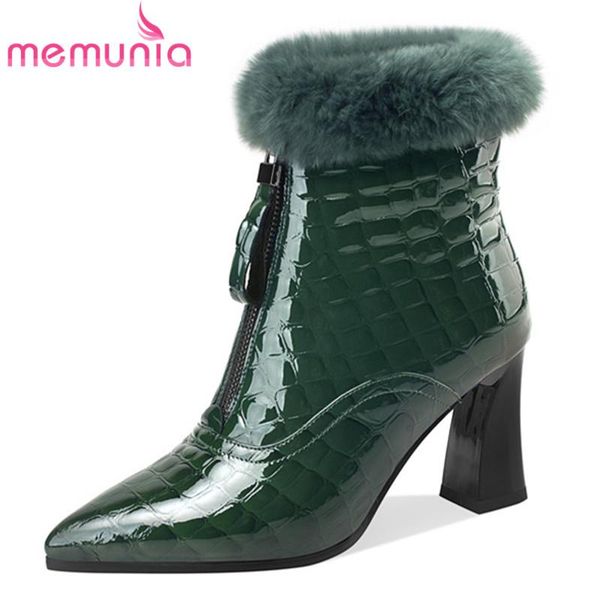 boots memunia 2021 patent leather ankle women high heel party shoes pointed toe elegant winter female, Black
boots memunia 2021 patent leather ankle women high heel party shoes pointed toe elegant winter female, Black