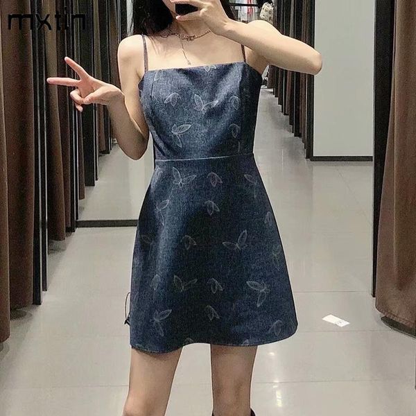 casual dresses mxtin 2021 women summer fashion denim print mini dress vintage square collar backless tin tie straps female party slim, Black;gray
casual dresses mxtin 2021 women summer fashion denim print mini dress vintage square collar backless tin tie straps female party slim, Black;gray