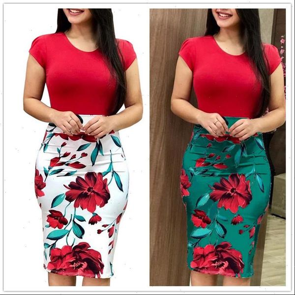 short sleeve o neck womens dress casual print patchwork slim bodycon elastic pencil office lady vestidos, Black;gray
short sleeve o neck womens dress casual print patchwork slim bodycon elastic pencil office lady vestidos, Black;gray