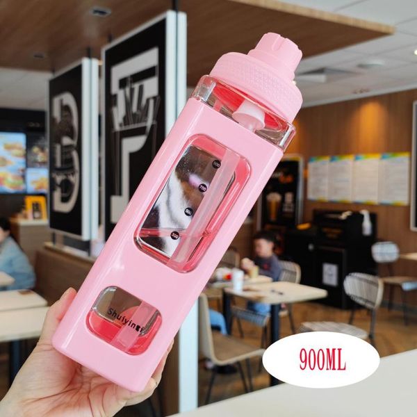 water bottle 700ml/900ml kawaii bear with straw sport plastic portable square drinking for girl cute juice tea cups
water bottle 700ml/900ml kawaii bear with straw sport plastic portable square drinking for girl cute juice tea cups