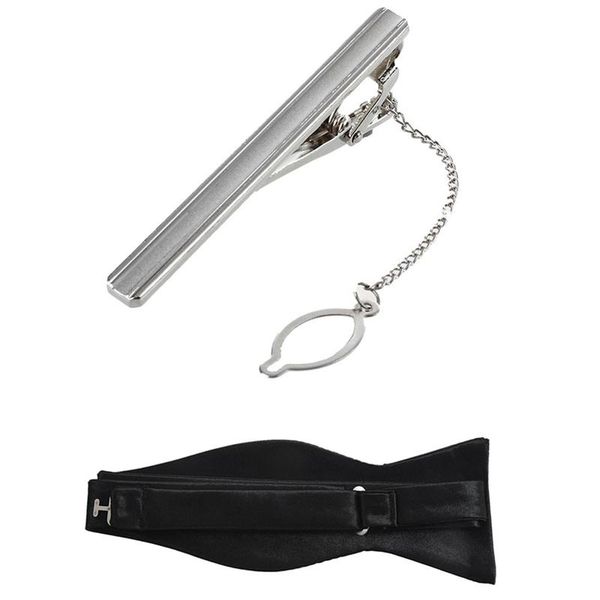 bow ties 1pcs men necktie tie spring loaded end clip clasp bar silver color & tuxedo satin for - black, Black;gray
bow ties 1pcs men necktie tie spring loaded end clip clasp bar silver color & tuxedo satin for - black, Black;gray