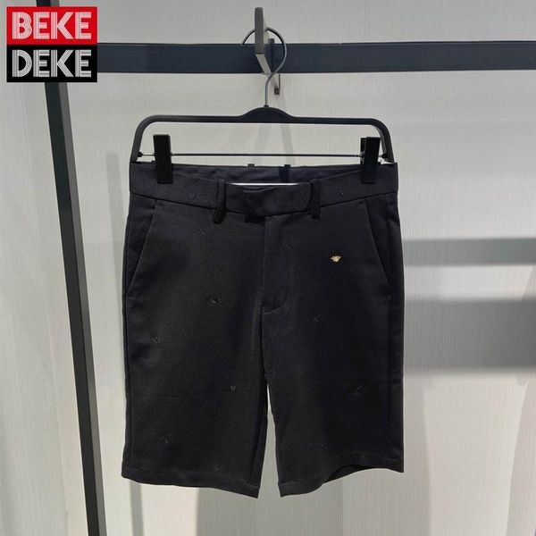 men's shorts 2021 summer mens fashion black knee length casual korean style pockets embroidery male vintage solid straight, White;black
men's shorts 2021 summer mens fashion black knee length casual korean style pockets embroidery male vintage solid straight, White;black