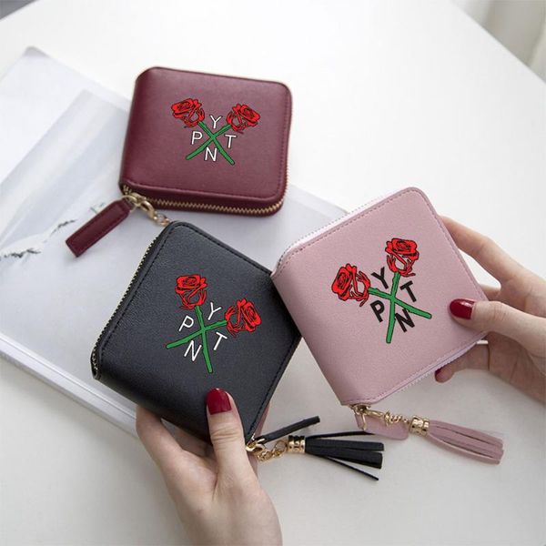wallets payton moormeier print harajuku originality wallet women mini purse accessories short zipper card bags tassels, Red;black
wallets payton moormeier print harajuku originality wallet women mini purse accessories short zipper card bags tassels, Red;black