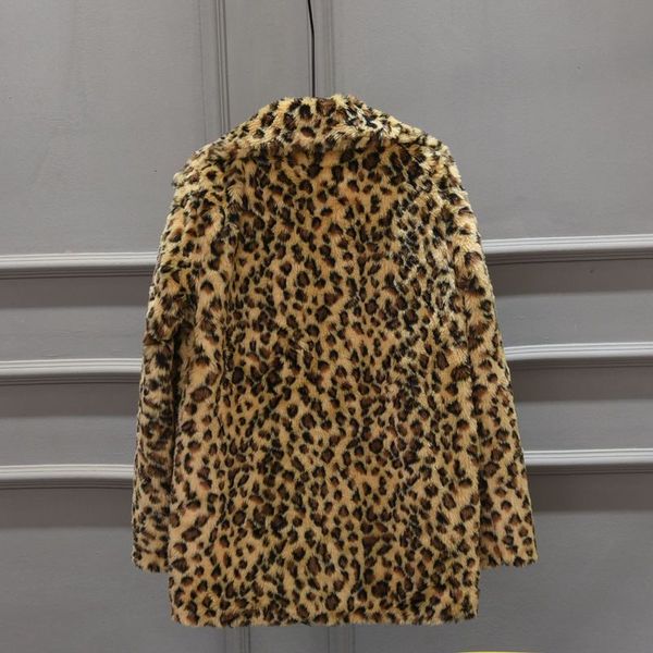 the type of in long suit leopard pattern imitation fur jacket black and white 
the type of in long suit leopard pattern imitation fur jacket black and white