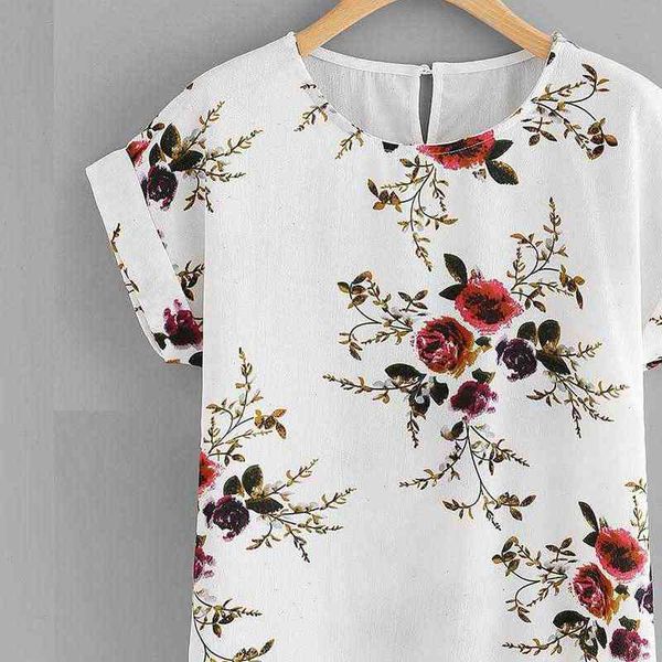 summer fashion womens shirt floral print blouse pullover ladies o neck tee female short sleeve blusas femininas clothing, White
summer fashion womens shirt floral print blouse pullover ladies o neck tee female short sleeve blusas femininas clothing, White