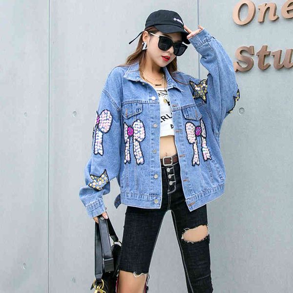 jackets heavy industry beaded denim jacket shorts female ins design sense cartoon patch printing tide brand age reducing top, Black;brown
jackets heavy industry beaded denim jacket shorts female ins design sense cartoon patch printing tide brand age reducing top, Black;brown