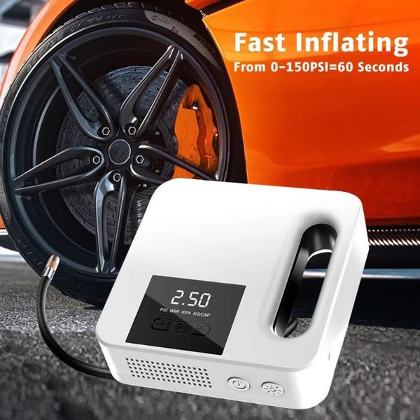 inflatable pump 12v 150psi rechargeable air tire inflator portable compressor digital car tyre with led light for bicycle tires
inflatable pump 12v 150psi rechargeable air tire inflator portable compressor digital car tyre with led light for bicycle tires