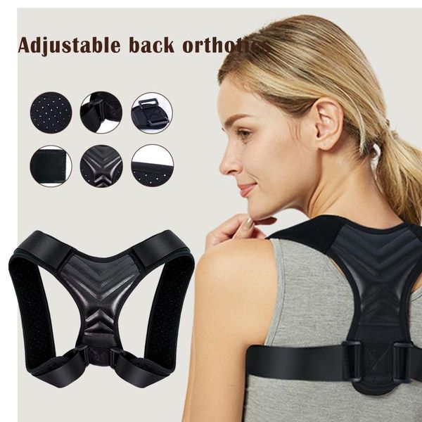 back support straightener posture corrector for women and men braces correction shoulder adjustable corset belt strap, Black;blue
back support straightener posture corrector for women and men braces correction shoulder adjustable corset belt strap, Black;blue