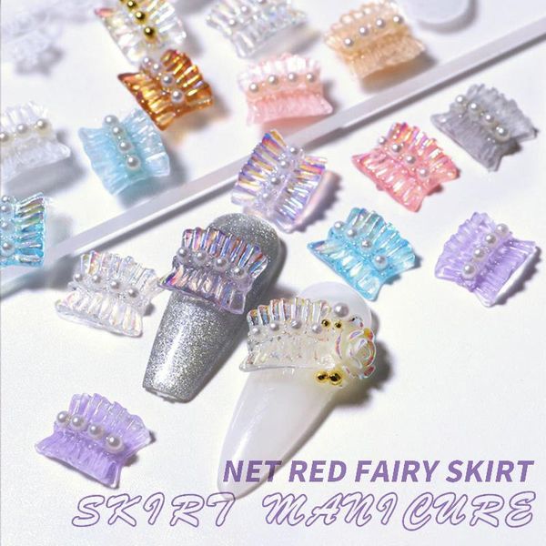 pcs nail art accessories pearl aurora skirt small skirts decoration manicure decals kit decorations, Silver;gold
pcs nail art accessories pearl aurora skirt small skirts decoration manicure decals kit decorations, Silver;gold