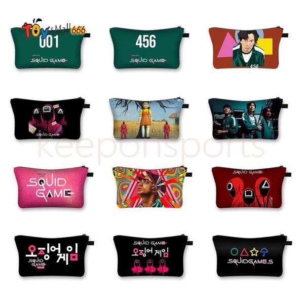 korea squid game print cosmetic bags make up storage organizer travel pouch makeup bag purses ttoiletry bag women handbag fy3249
korea squid game print cosmetic bags make up storage organizer travel pouch makeup bag purses ttoiletry bag women handbag fy3249