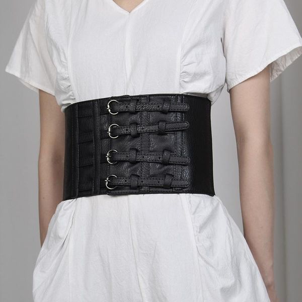 belts 2021 retro lady waist band shape corset coat belt accessory fashion stretch waistband elastic wide faux leather, Black;brown
belts 2021 retro lady waist band shape corset coat belt accessory fashion stretch waistband elastic wide faux leather, Black;brown