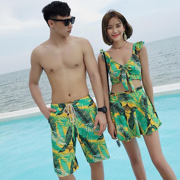 custom lover print chiffon women bikini couple swimwear swimsuit boxers beachwear polyester shorts in-stock one-piece suits
custom lover print chiffon women bikini couple swimwear swimsuit boxers beachwear polyester shorts in-stock one-piece suits