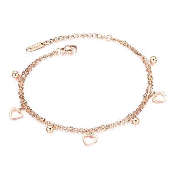 anklets fashion double-layer hollowed-out heart-shaped anklet stainless steel jewelry for woman gift not fade drop, Red;blue
anklets fashion double-layer hollowed-out heart-shaped anklet stainless steel jewelry for woman gift not fade drop, Red;blue