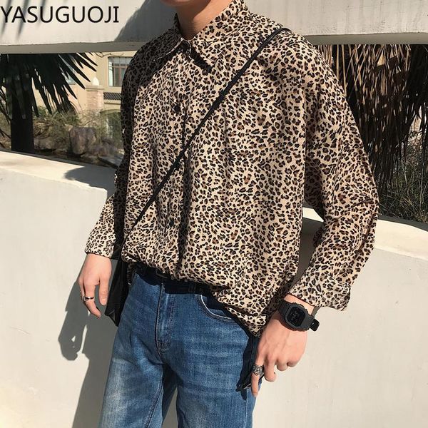 men's casual shirts yasuguoji men shirt brand spring leopard print social dress nightclub prom long sleeve, White;black
men's casual shirts yasuguoji men shirt brand spring leopard print social dress nightclub prom long sleeve, White;black