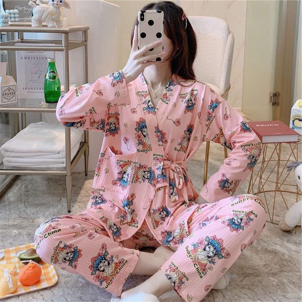 bathrobe nightdress lady xia lovely gauze long sleeve loose robe japanese hefeng spring and autumn big size bathrobe kimono pajamas
bathrobe nightdress lady xia lovely gauze long sleeve loose robe japanese hefeng spring and autumn big size bathrobe kimono pajamas