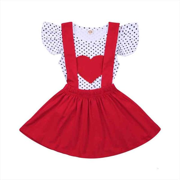 valentines toddler baby girls clothes sets 1-6y polka dot heart print ruffles sleeve t shirts strap dress, White
valentines toddler baby girls clothes sets 1-6y polka dot heart print ruffles sleeve t shirts strap dress, White