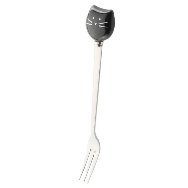forks 1 pc ceramic and stainless steel small cartoon kitty dessert fruit (black kitty)
forks 1 pc ceramic and stainless steel small cartoon kitty dessert fruit (black kitty)