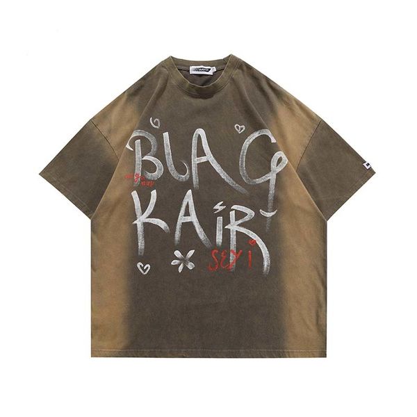 high street loose short-sleeved t-shirt mens and womens round neck oversize casual t shirt, White;black
high street loose short-sleeved t-shirt mens and womens round neck oversize casual t shirt, White;black