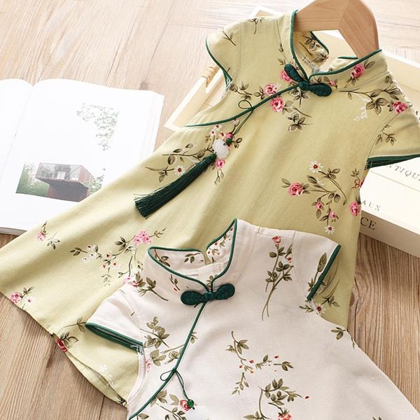 girl's dresses summer girls children chinese style temperament embroidered baby cheongsam fringed princess dress, Red;yellow
girl's dresses summer girls children chinese style temperament embroidered baby cheongsam fringed princess dress, Red;yellow