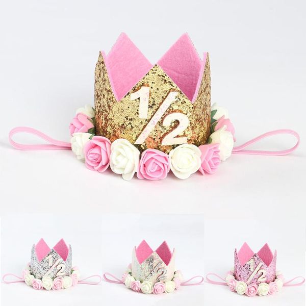 party hats 1pcs 1/2/3 birthday headband crown princess prince headdress baby shower kids decoration #c 
party hats 1pcs 1/2/3 birthday headband crown princess prince headdress baby shower kids decoration #c