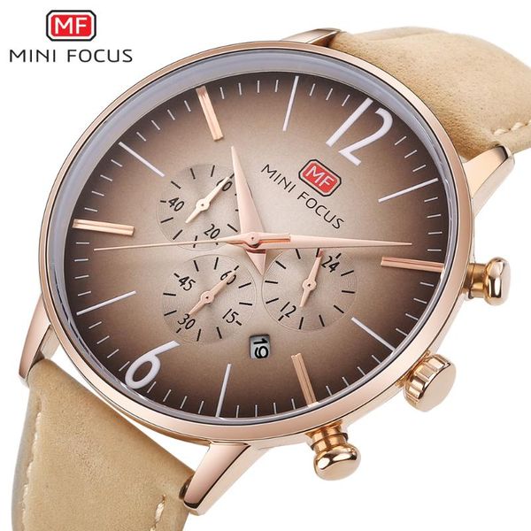 wristwatches mini focus men watches chronograph quartz watch casual sport military wrist fashion leather, Slivery;brown
wristwatches mini focus men watches chronograph quartz watch casual sport military wrist fashion leather, Slivery;brown