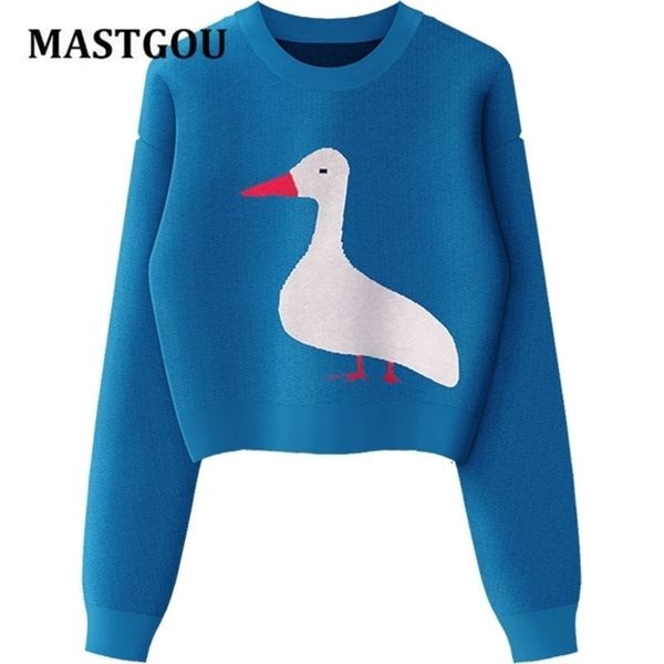 mastgou embroidery animal womens sweater autumn winter highstreet style pullover jacquard knit christmas sweaters pull femme 211022, White;black 
mastgou embroidery animal womens sweater autumn winter highstreet style pullover jacquard knit christmas sweaters pull femme 211022, White;black