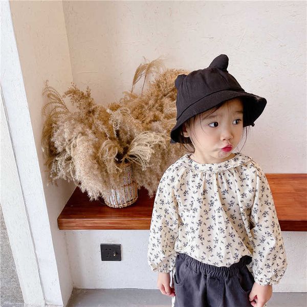 spring cute floral turn-down collar shirts baby girl cotton casual long sleeve 210615, White;black
spring cute floral turn-down collar shirts baby girl cotton casual long sleeve 210615, White;black