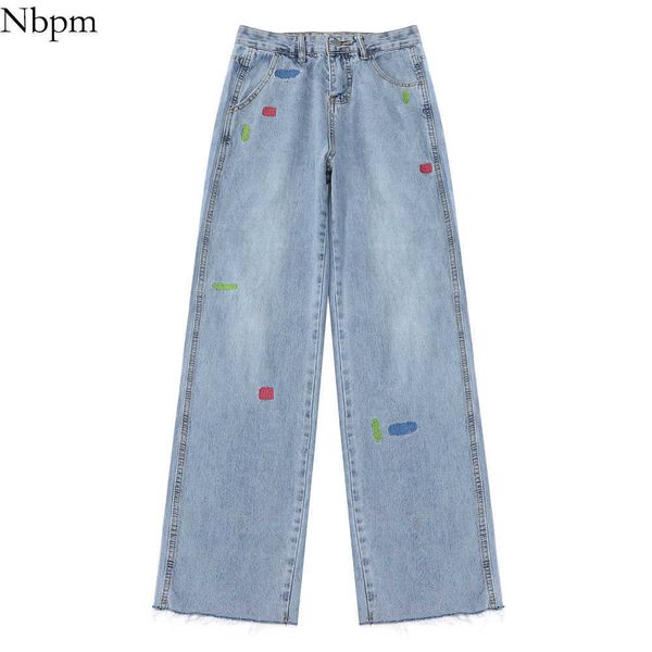 nbpm korean fashion color embroidery design baggy jeans woman high waist wide leg jeans trousers girls streetwear 210529, Blue
nbpm korean fashion color embroidery design baggy jeans woman high waist wide leg jeans trousers girls streetwear 210529, Blue