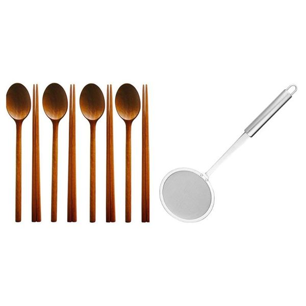 spoons wooden tableware combination tableware, spoon and chopsticks with fine mesh strainer japanese pot skimmer
spoons wooden tableware combination tableware, spoon and chopsticks with fine mesh strainer japanese pot skimmer