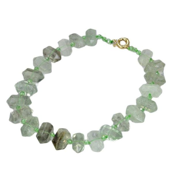 chokers jk natural green amethyst prasiolite double terminated pointed prehnite crystal necklace handmade for women, Golden;silver
chokers jk natural green amethyst prasiolite double terminated pointed prehnite crystal necklace handmade for women, Golden;silver
