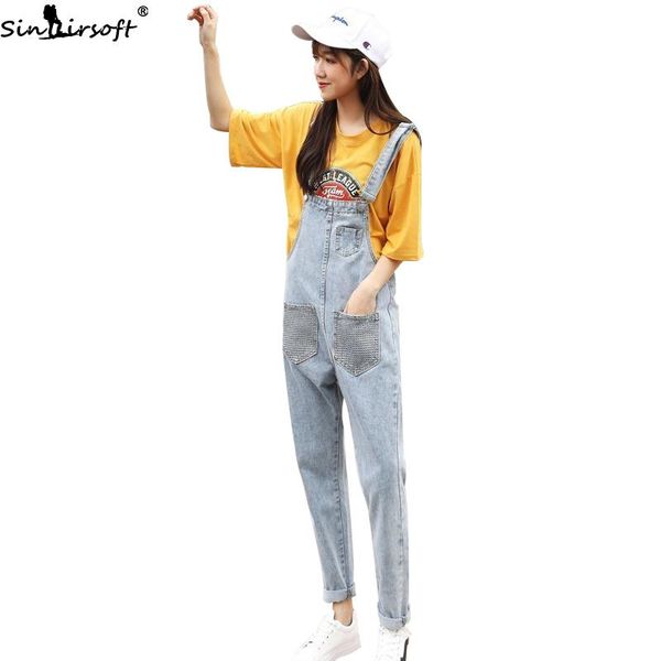 women's jeans women pocket denim jumpsuit suitable high street full length pants cute ladies casual loose overalls 2021, Blue
women's jeans women pocket denim jumpsuit suitable high street full length pants cute ladies casual loose overalls 2021, Blue