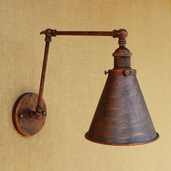 wall lamp retro loft metal e27 led bulb adjustable 4 sizes arm industry iron lampshade for living room bedroom bar 220v
wall lamp retro loft metal e27 led bulb adjustable 4 sizes arm industry iron lampshade for living room bedroom bar 220v