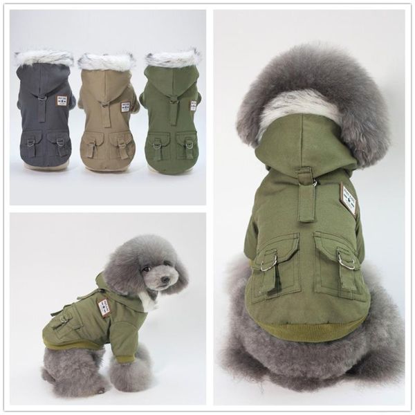 dog apparel winter warm pets clothes outdoor playing small/medium parkas coats with hoodies military style thicken jackets coat
dog apparel winter warm pets clothes outdoor playing small/medium parkas coats with hoodies military style thicken jackets coat