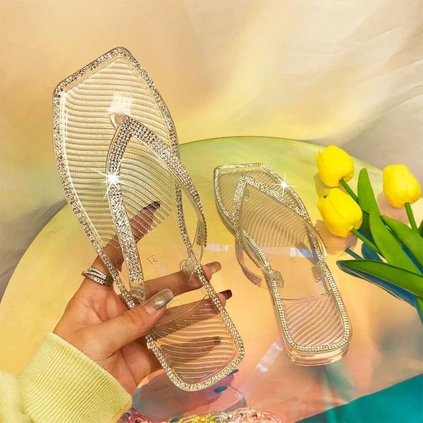 slippers rhinestone square-head transparent jelly flip-flop platform women's sandles summer 2021 pvc beach open-toed outdoor slides wom, Black
slippers rhinestone square-head transparent jelly flip-flop platform women's sandles summer 2021 pvc beach open-toed outdoor slides wom, Black
