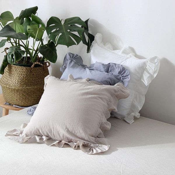 cushion/decorative pillow cilected ins ruffle cushion cover solid color pillowcases cotton fabric decorative princess girl room decoration
cushion/decorative pillow cilected ins ruffle cushion cover solid color pillowcases cotton fabric decorative princess girl room decoration