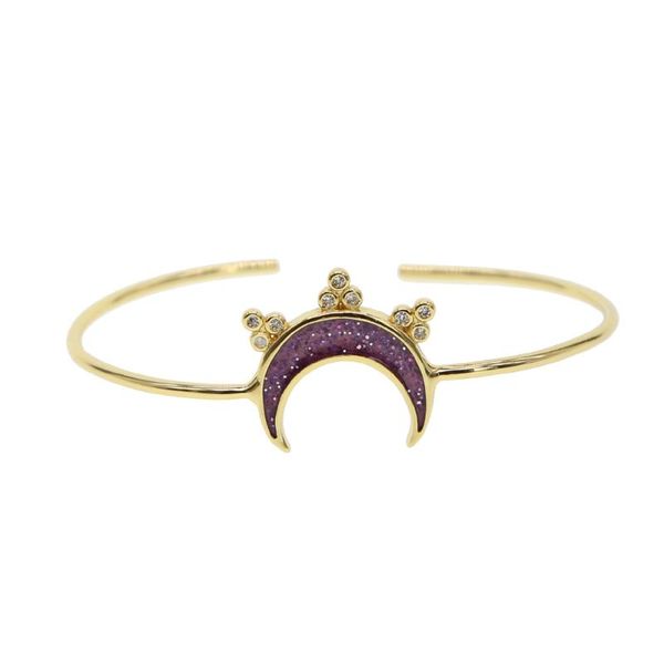 charm bracelets thin simple gold color minimalist cz & bangles for women enamel moon bangle jewelry wholesale factory promotion, Golden;silver
charm bracelets thin simple gold color minimalist cz & bangles for women enamel moon bangle jewelry wholesale factory promotion, Golden;silver