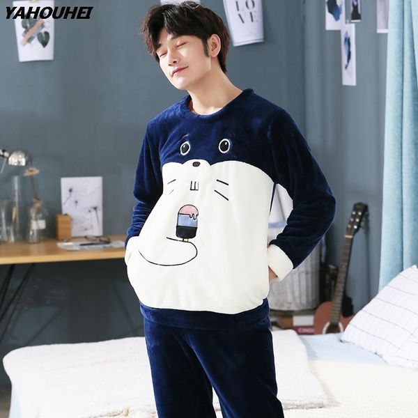 men's sleepwear plus size 5xl thick warm flannel pajama sets for men 2021 winter long sleeve coral velvet pyjama cartoon homewear loung, Black;brown
men's sleepwear plus size 5xl thick warm flannel pajama sets for men 2021 winter long sleeve coral velvet pyjama cartoon homewear loung, Black;brown