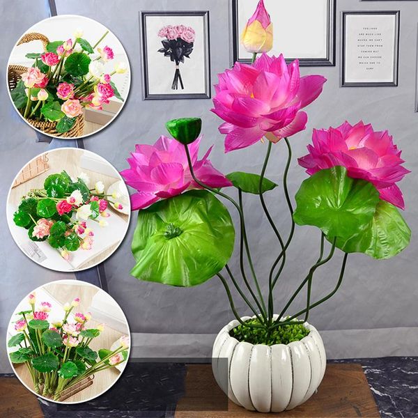 decorative flowers & wreaths 27cm long lotus mixed color artificial flower lifelike water lily micro landscape for wedding pond garden fake
decorative flowers & wreaths 27cm long lotus mixed color artificial flower lifelike water lily micro landscape for wedding pond garden fake