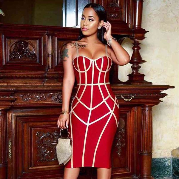 summer bodycon bandage dress women spaghetti strap sleeveless club knee length celebrity evening party 210507, Black;gray
summer bodycon bandage dress women spaghetti strap sleeveless club knee length celebrity evening party 210507, Black;gray