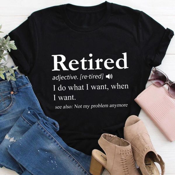retired definition 100%cotton women's tshirt retirement shirt funny summer casual o-neck short sleeve tee t-shirt, White
retired definition 100%cotton women's tshirt retirement shirt funny summer casual o-neck short sleeve tee t-shirt, White