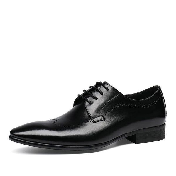 men dress shoes genuine leather lace-up est fashion classic retro business wedding brogue zapatos de hombre g193, Black
men dress shoes genuine leather lace-up est fashion classic retro business wedding brogue zapatos de hombre g193, Black