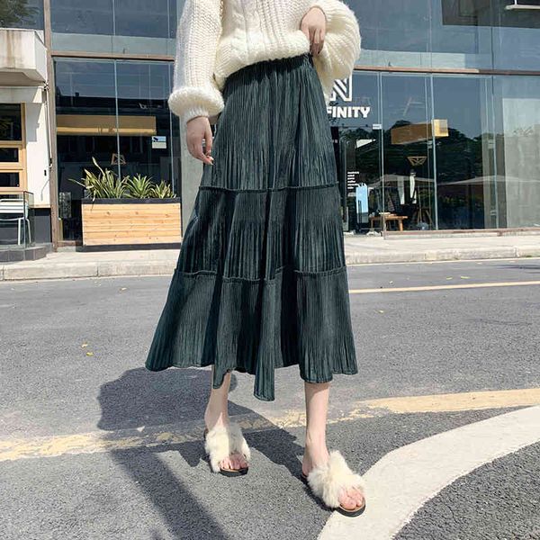 skirts high waist women's skirt, velvet and gold retro fashion line a, autumn winter tdrk, Black
skirts high waist women's skirt, velvet and gold retro fashion line a, autumn winter tdrk, Black