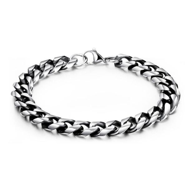 vintage stainless steel link chain bangle bracelet for man punk classic cuff hand jewelry gift drop link,, Black
vintage stainless steel link chain bangle bracelet for man punk classic cuff hand jewelry gift drop link,, Black