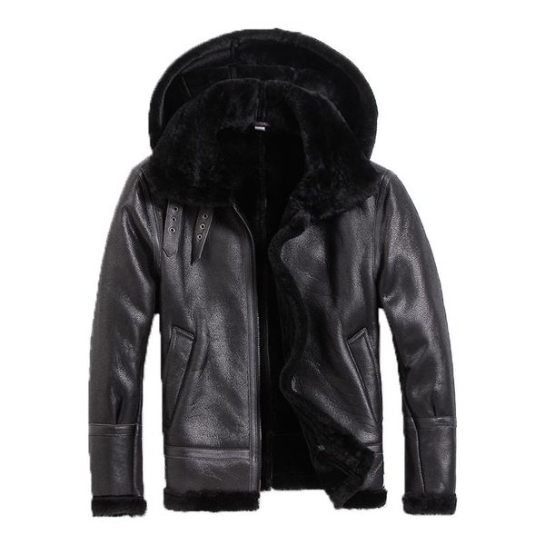 men's leather & faux jacket men sheep shearing real fur coat natural wool for mens clothing winter jaqueta de couro s-n-14 yy974, Black
men's leather & faux jacket men sheep shearing real fur coat natural wool for mens clothing winter jaqueta de couro s-n-14 yy974, Black